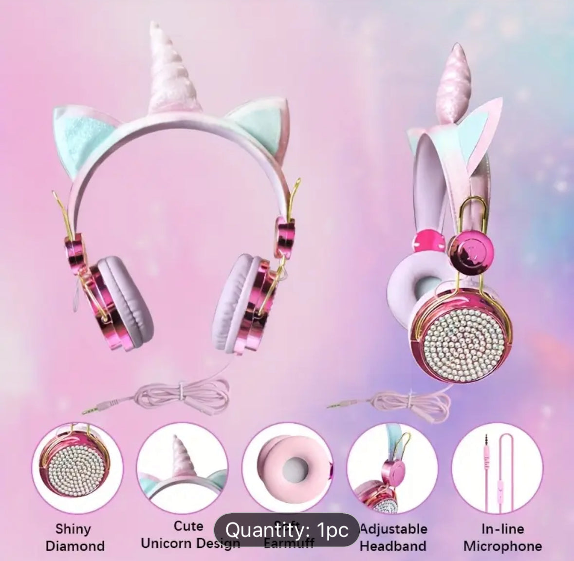 Unicorn Head phones