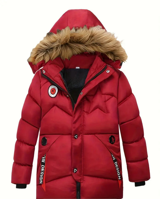 Red Hooded Jacket