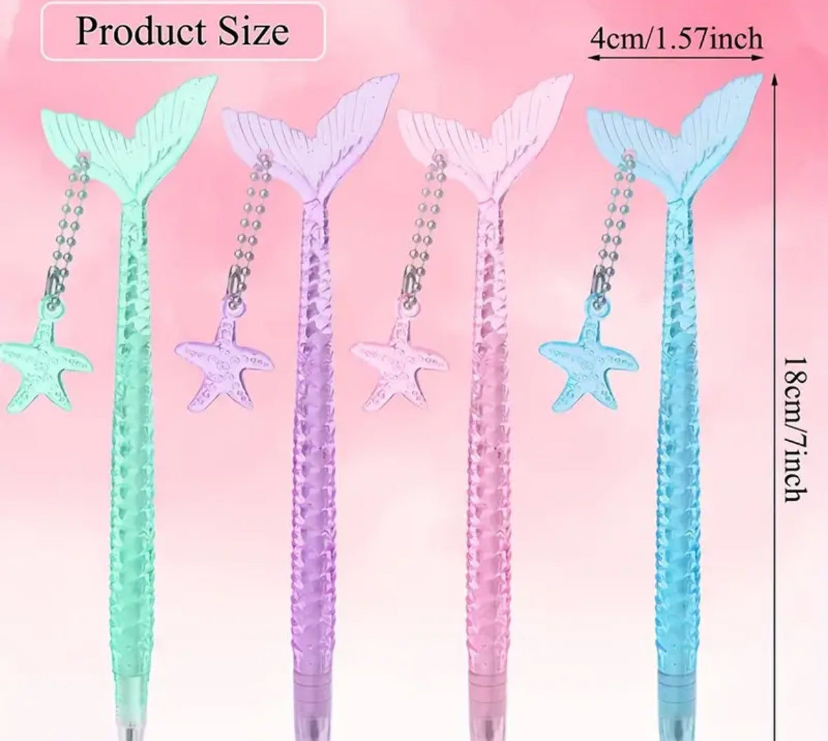 Mermaid Glitter Gel Pen (12 Pack)