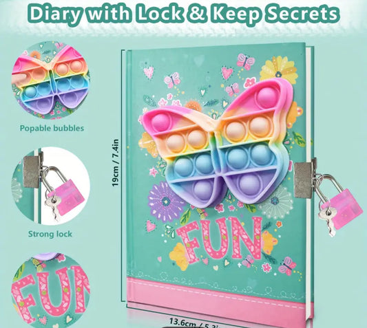 Pop it Diary with Locket