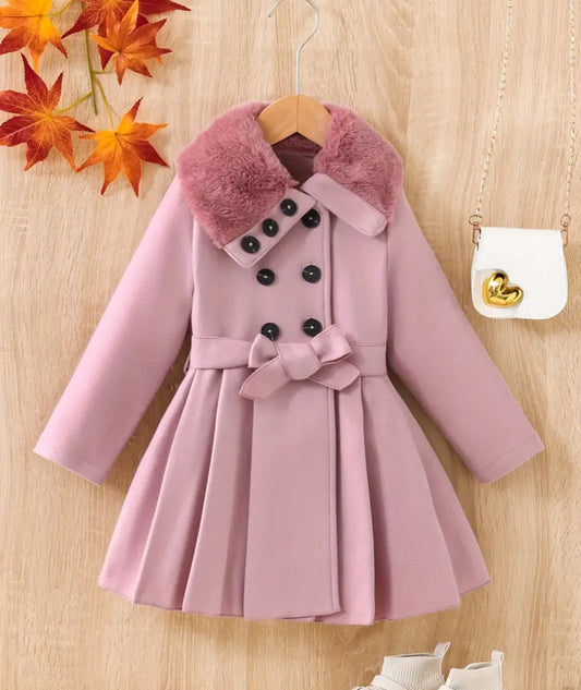 Fur Collar Pea Coat